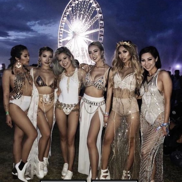 🍒 TRENDING 🍒 CHICA DARLING SUMMER JEWELS GEMSTONE BEIGE PRETTY OPAL RUFFLE - Picture 7 of 16